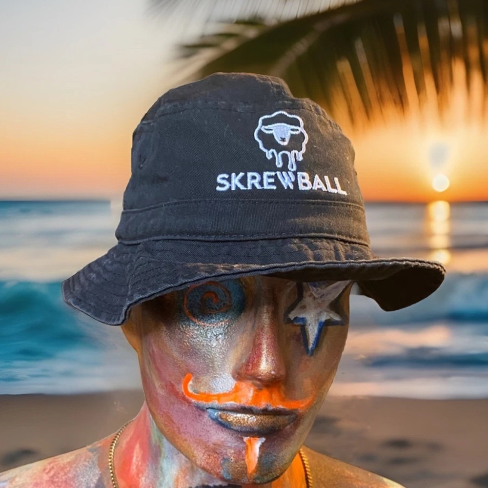 Skrewball Black Bucket Hat